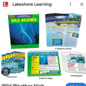 Lakeshore wild weather high interest non-fiction text set leveled progression